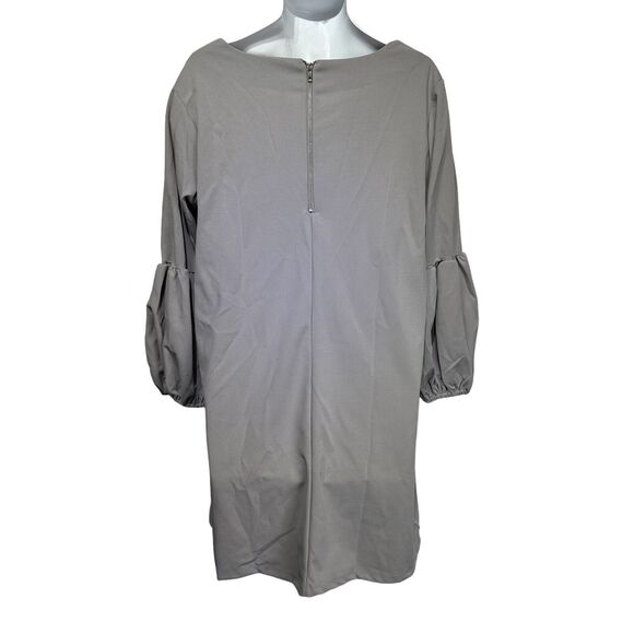 standards & practices gray bell sleeve sheath dress Womens Plus size 2X - Picture 3 of 7